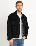 Men Denim Jacket - Black