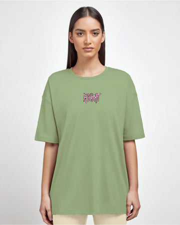 Right Women Oversized SS T-Shirt - Pistachio