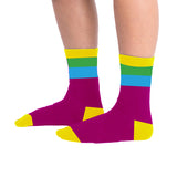 Colors-Yellow Unisex Socks - Multicolor One Size