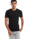 Basic Round Neck T-shirt - Black