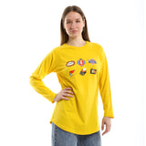 Retro Women LS T-Shirt - yellow