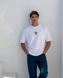 Koshary Men Oversized SS T-Shirt - Off White