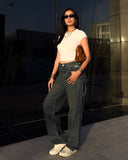 Women Baggy Pant - Light Blue