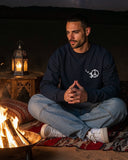 Peace Unisex Oversized Crew-neck Sweatshirt - Dark Grey