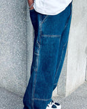 Carpenter Unisex Denim  Pant - Blue