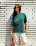 El Arabi Asli Women Oversized SS T-Shirt - Green