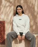 Khalsana Unisex Oversized Hoodie - Off White