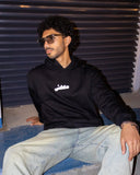 معلش - هودي اوفر سايز للجنسين - اسود