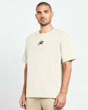 Revo Men Oversized SS T-Shirt - Off White