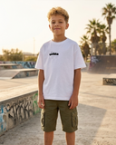 Ma3lesh Boys Oversized SS T-Shirt - Off White
