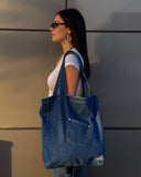 Jeans Tote Bag - Dark Blue