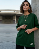 El Arabi Asli Women Oversized SS T-Shirt - Green