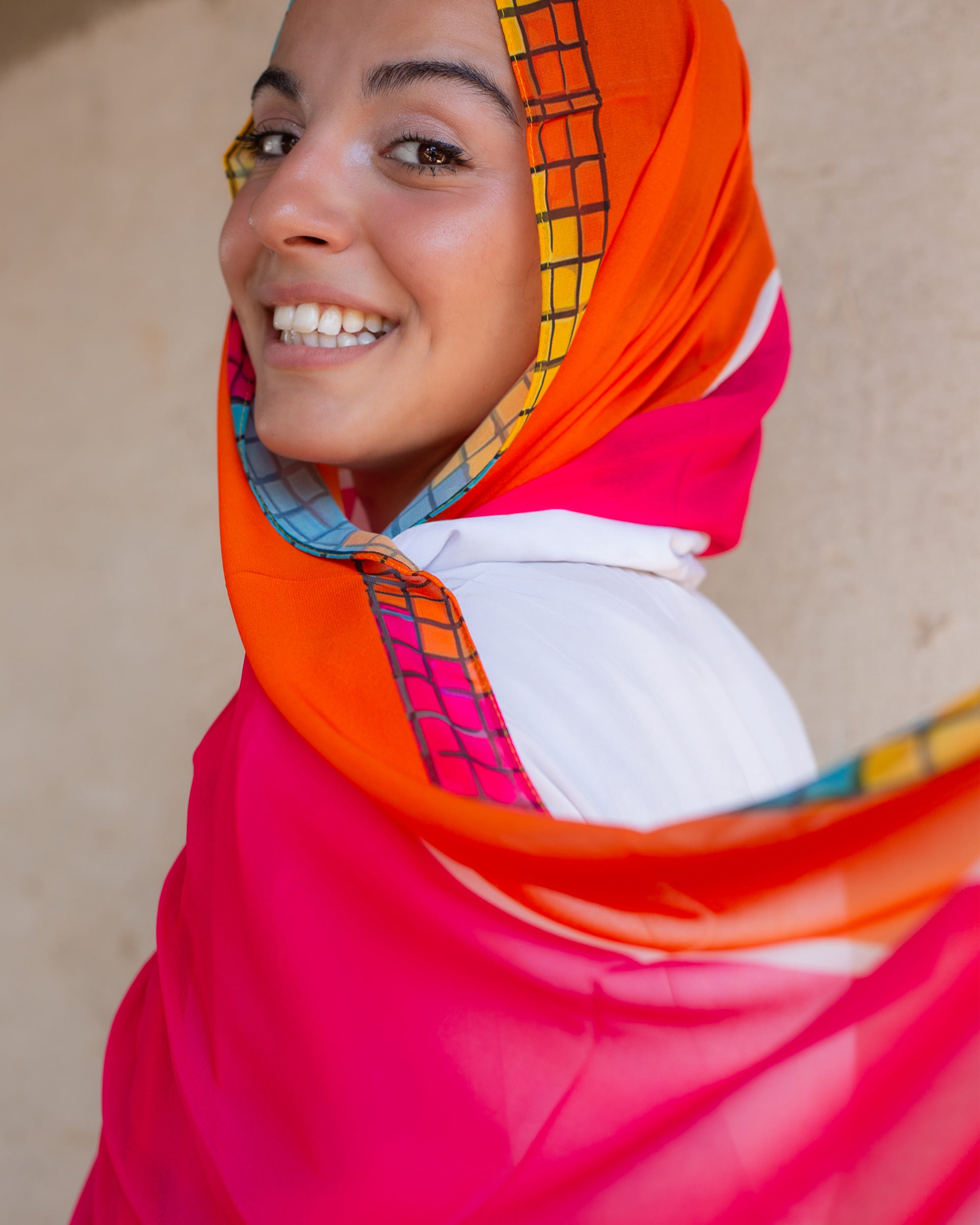 DT Sun Women scarf - Multicolor -Chiffon