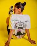 Abo el hol Unisex Oversized SS T-Shirt - Off White