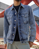 Men Denim  Jacket - Light Blue