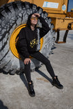 Speak Arabic Unisex Oversized Crew-neck Sweatshirt - Black