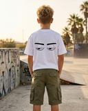 Ma3lesh Boys Oversized SS T-Shirt - Off White