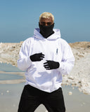 Abo el hol Unisex Oversized Hoodie - White