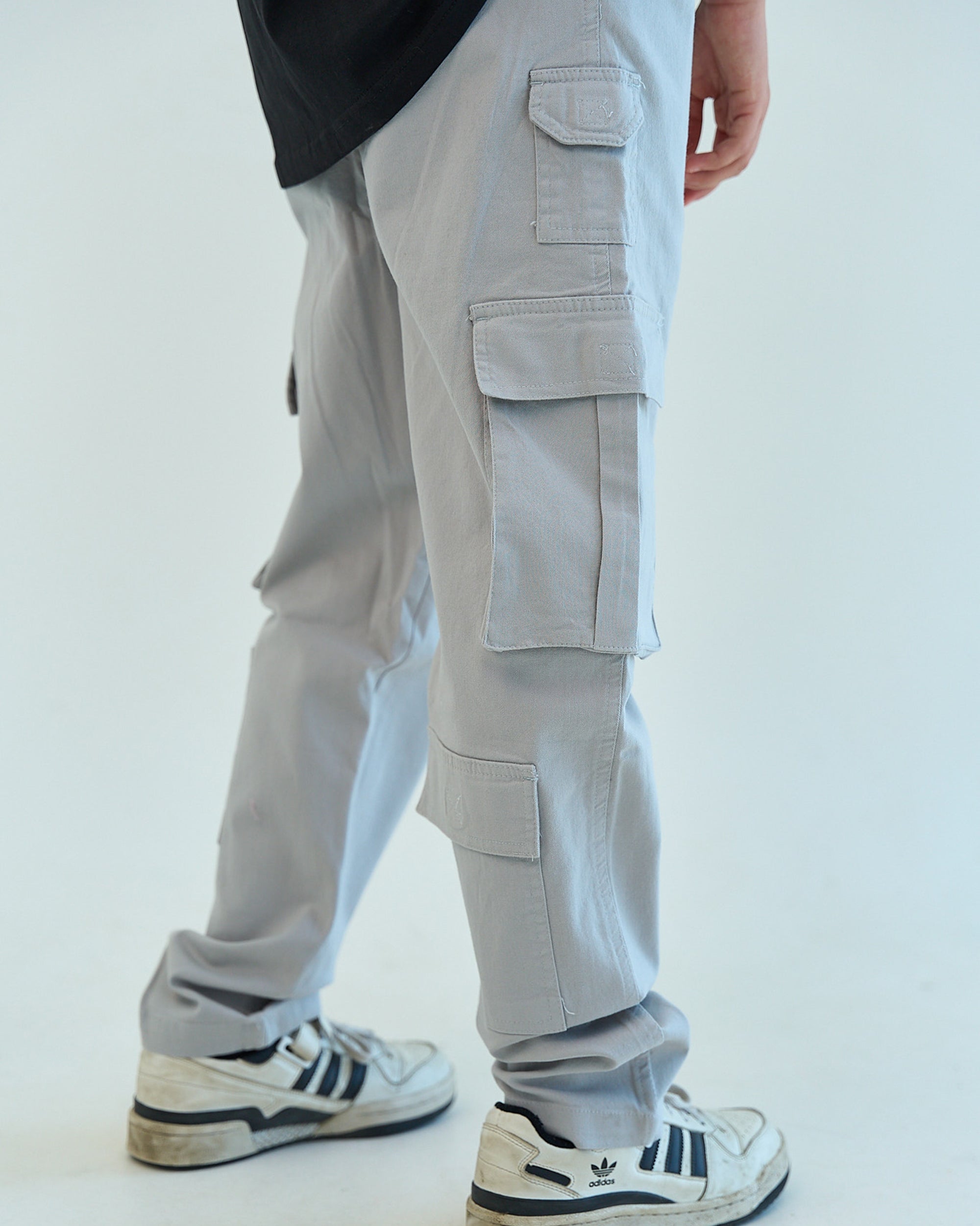 Basic Unisex Cargo Pants Grey