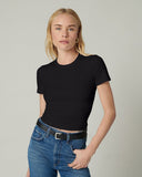 Basic Women Baby Tee - Black