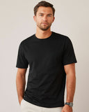 Basic Slitted Unisex T-Shirt - Black