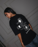 Gomhoreyet Masr Women Oversized SS T-Shirt - Black