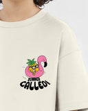 Happy News Boys Oversized SS T-Shirt - Off White