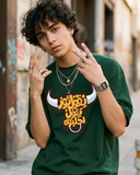 Say Bull Men Oversized SS T-Shirt - Green