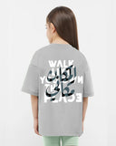 Be Boss Girls Oversized SS T-Shirt - Grey