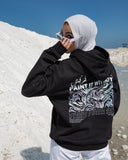 Farfesh Unisex Oversized Hoodie - Black
