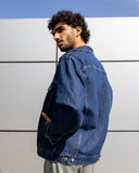 Men Denim  Jacket - Dark Blue
