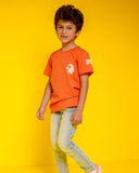 My World Kids SS T-Shirt - Orange