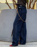 Women Baggy Pant - Dark Blue