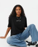 Hekayat Women Oversized SS T-Shirt - Black