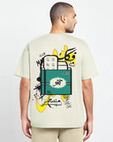 Revo Men Oversized SS T-Shirt - Off White