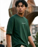Arabesk Men Oversized SS T-Shirt - Green