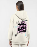 Khalsana Unisex Oversized Hoodie - Off White