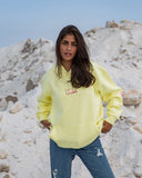 Shattbna Unisex Oversized Hoodie - Yellow
