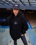 Watheq Unisex Oversized Hoodie - Black