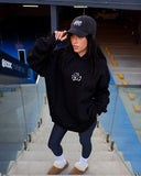Watheq Unisex Oversized Hoodie - Black