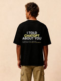 ChatGPT Men Unisex Oversized SS T-Shirt - Black