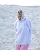 Abo el hol Unisex Oversized Hoodie - White