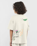 Karizma Boys Oversized SS T-Shirt - Off White