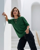 El Arabi Asli Women Oversized SS T-Shirt - Green