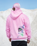 Basata Unisex Oversized Hoodie - Pink