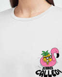 Happy News Women Oversized SS T-Shirt - Off White