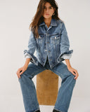 Women Denim  Jacket - Light Blue
