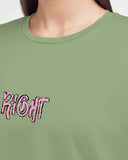 Right Women Oversized SS T-Shirt - Pistachio