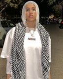 Faker Palestine Unisex Oversized SS T-Shirt - Off White
