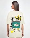 Revo Women Oversized SS T-Shirt - Off White